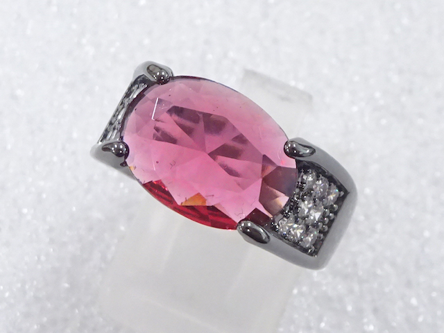 JAPANESE KIMONO / ANTIQUE COLORED STONE RING (SIZE 13)